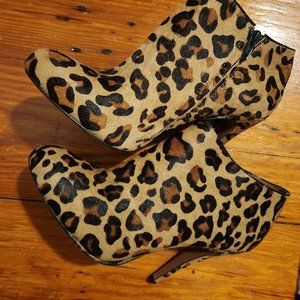 Aldo leopard print booties